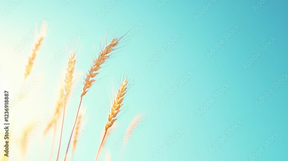 Golden fields of wheat swaying in the wind, outdoor rural setting with a clear blue sky, bright and sunny atmosphere, Golden fields of wheat swaying in the wind, outdoor rural setting with a clear blue sky, bright and sunny atmosphere,