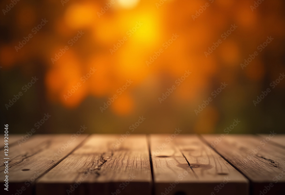 wooden table in the park wooden table in the park