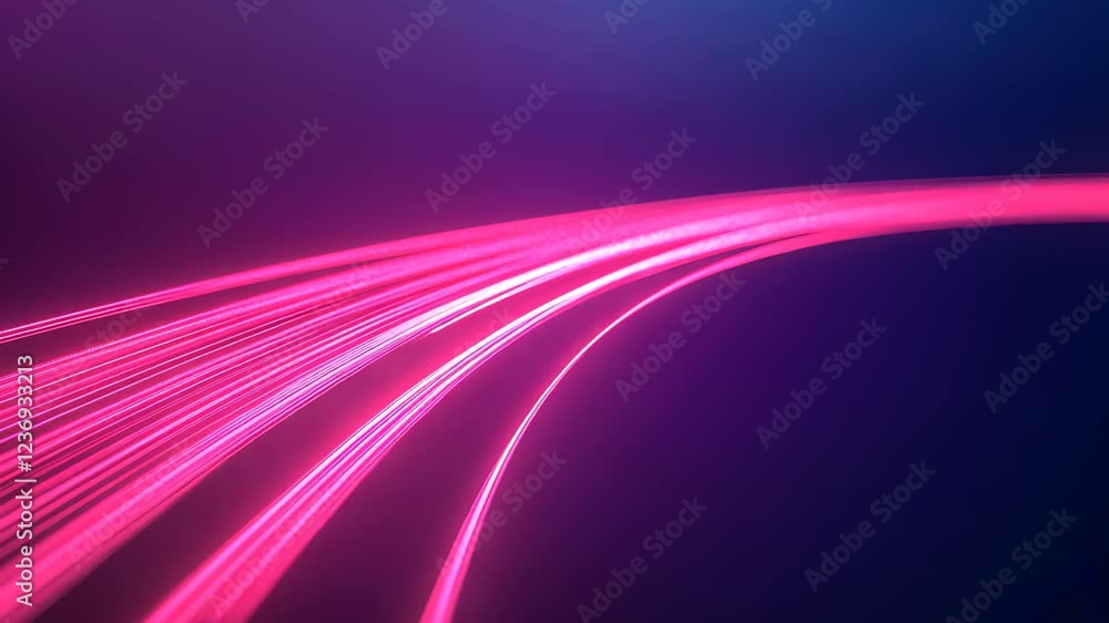 Abstract Glowing Optical Data Lines on Dark Background for Futuristic Technology and Modern Design Concepts in Vibrant Pink and Blue, Digital Information Flow, High Tech Science Visualization Abstract Glowing Optical Data Lines on Dark Background for Futuristic Technology and Modern Design Concepts in Vibrant Pink and Blue, Digital Information Flow, High Tech Science Visualization