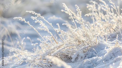 fantastic winter scene, nature in winter, snow in winter
