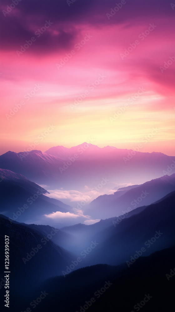 Fototapeta premium Serene gradient wallpaper with soft pastel colors creating a calming atmosphere