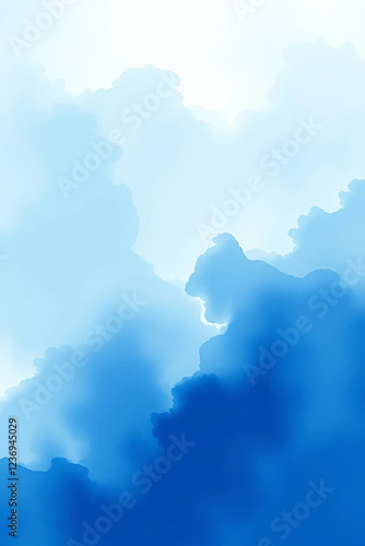 Blue watercolor background