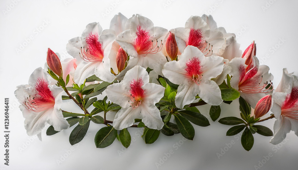 Fototapeta premium azalea isolated white heritage