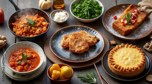 Wallpaper Mural Discovering Austria's vibrant culinary heritage through traditional cuisine Torontodigital.ca