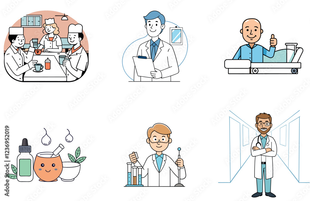 Ready Sterile Bundle: Medical Gloves Collection Icons Ready Sterile Bundle: Medical Gloves Collection Icons