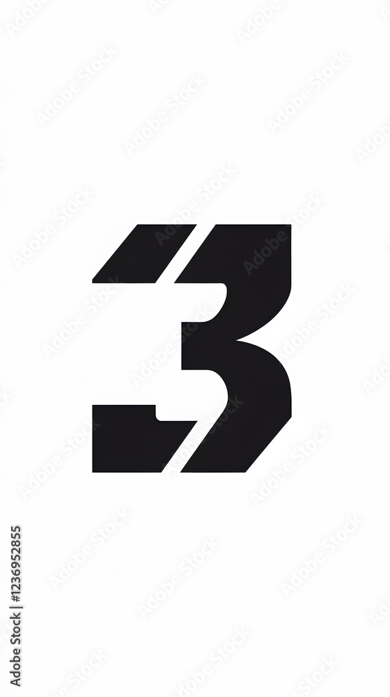 33. A white background with number 33, bold and large, in a clean, geometric design 33. A white background with number 33, bold and large, in a clean, geometric design