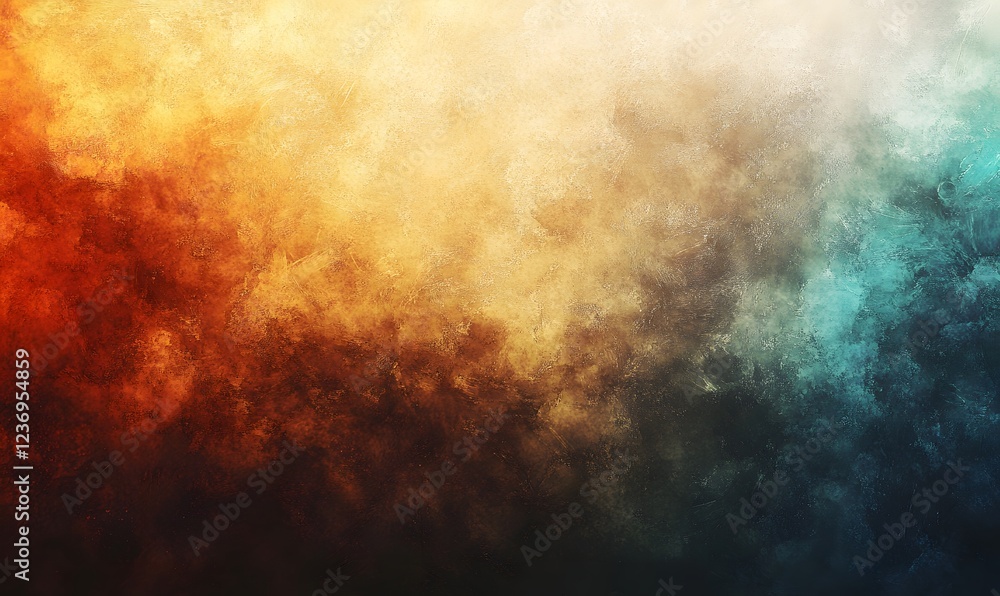 Obraz premium Abstract fiery and icy cloudscape background; design, texture