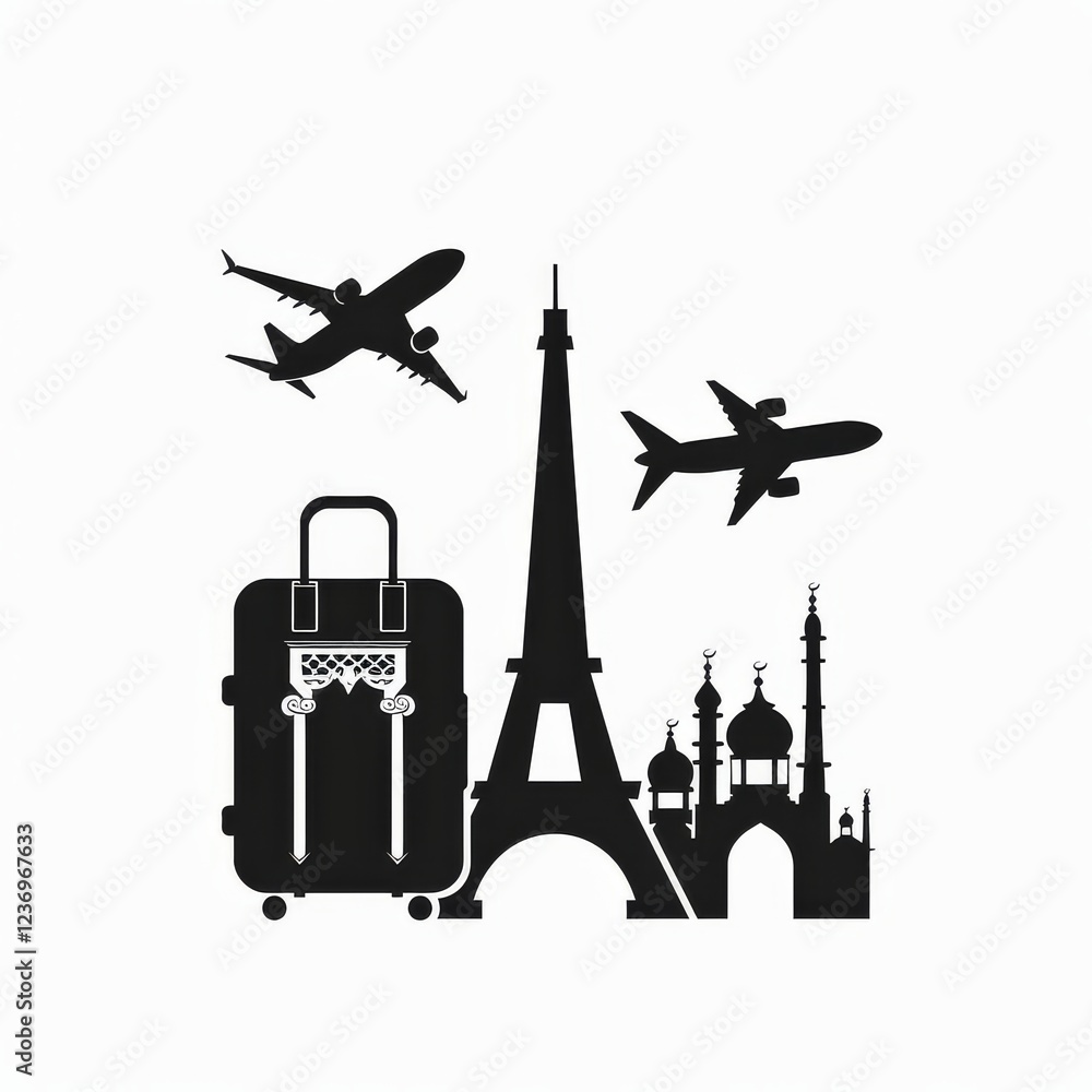Travel Icon, Simple Logo Minimalism Travel Icon, Simple Logo Minimalism