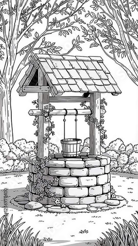 Wallpaper Mural house in the garden Torontodigital.ca