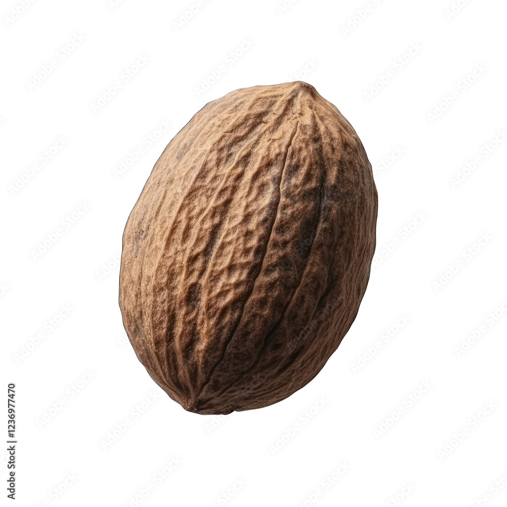 dried nutmeg on transparent background dried nutmeg on transparent background