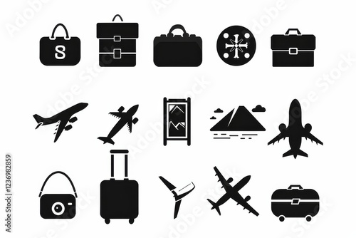Travel Icon, Simple Logo Minimalism