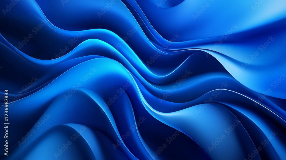 Abstract blue wavy texture background 3d render illustration. 3D Illustration Abstract blue wavy texture background 3d render illustration. 3D Illustration