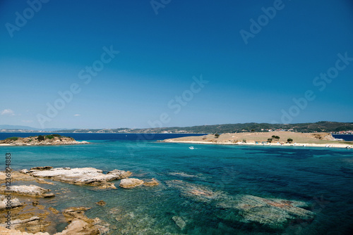 Serene Coastal Landscape with Turquoise Waters
