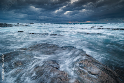 Obraz na płótnie Fuerteventura - Playa De Agua Liques - Plaża w salonie