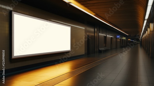 Metro Subway Ad Screen Mock Up photo