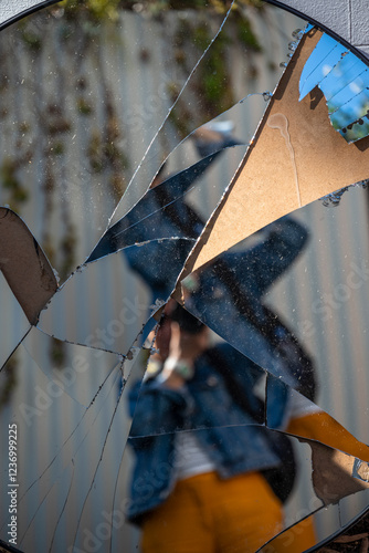 Broken mirror