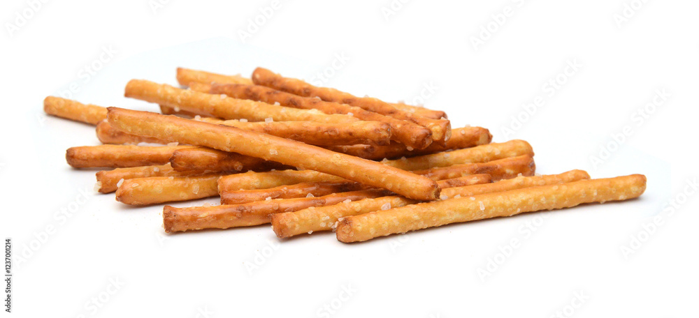 Bread sticks on white background Bread sticks on white background