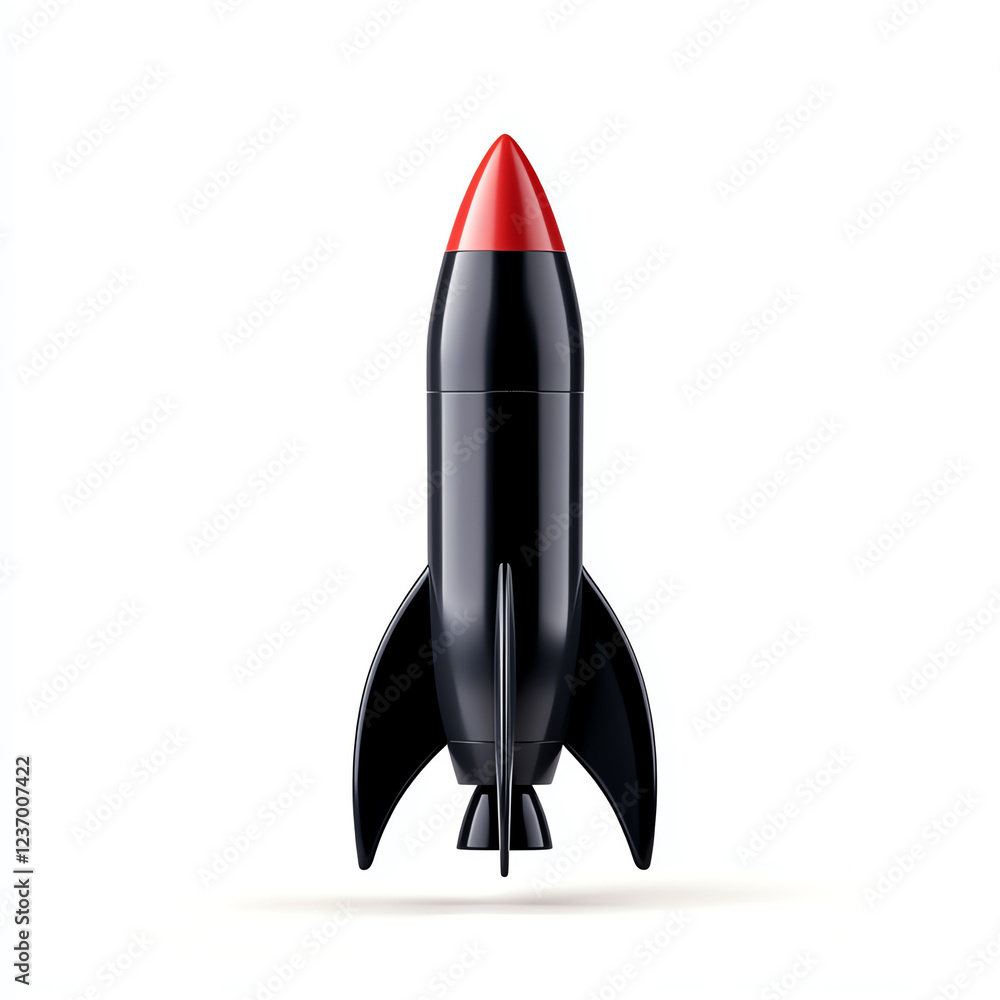 A sleek, modern rocket design with a black body and a vibrant red tip. This stunning image captures the essence of innovation and the future of space exploration. A sleek, modern rocket design with a black body and a vibrant red tip. This stunning image captures the essence of innovation and the future of space exploration.