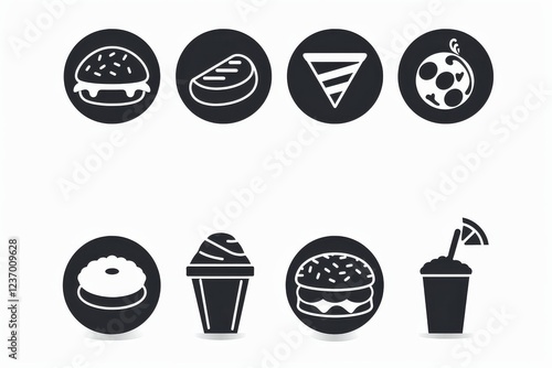 Food Icon, Simple Logo Minimalism