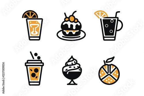 Food Icon, Simple Logo Minimalism