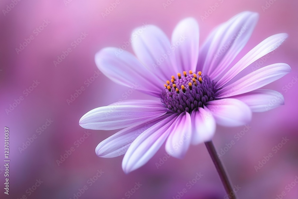 Close-up of a purple Echinacea purpure flower with soft focus and a blurred pink background Close-up of a purple Echinacea purpure flower with soft focus and a blurred pink background