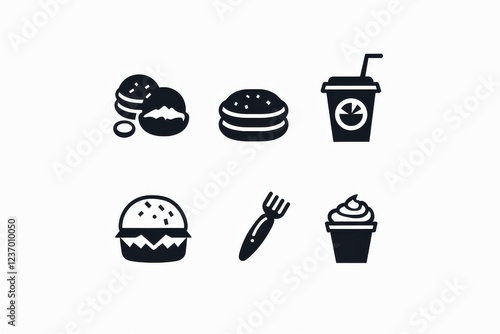 Food Icon, Simple Logo Minimalism