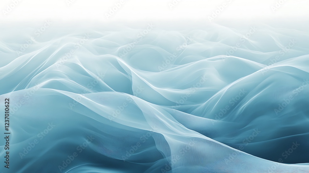 Obraz premium Abstract Blue Wavelike Fabric Texture Background