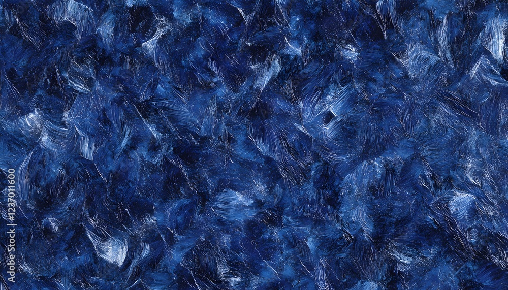 Obraz premium Abstract Blue Impasto Painting Texture Strokes