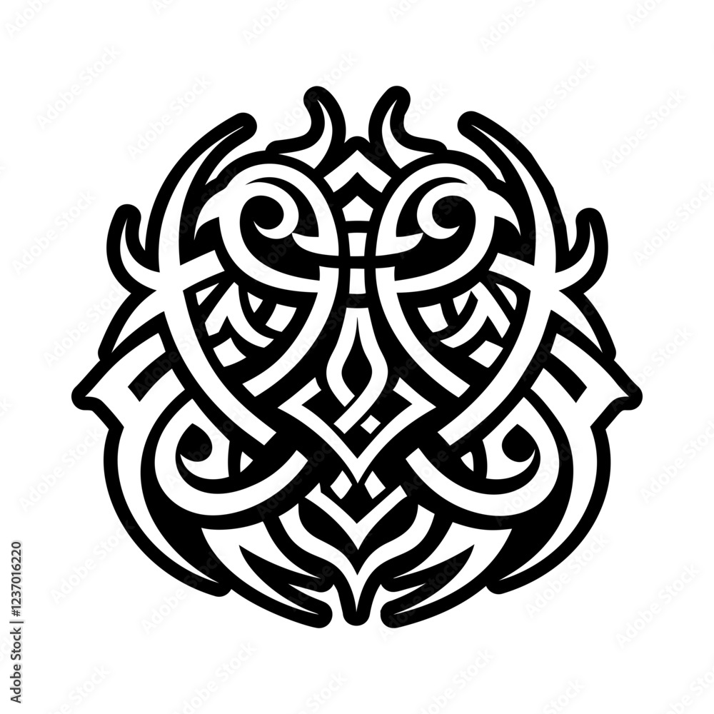 Naklejka premium Witchcraft tattoo icon in solid style