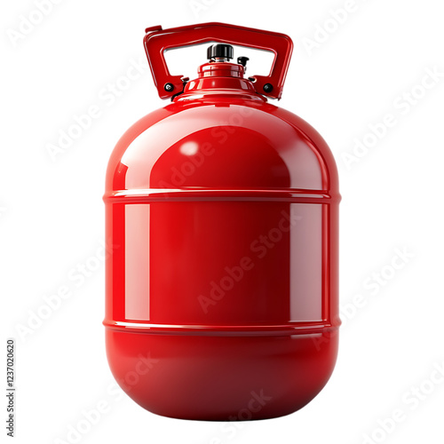 PNG Red Cylinder Against Transparent Background for Creative Design, Modern Branding, or Geometric Art Projects photo