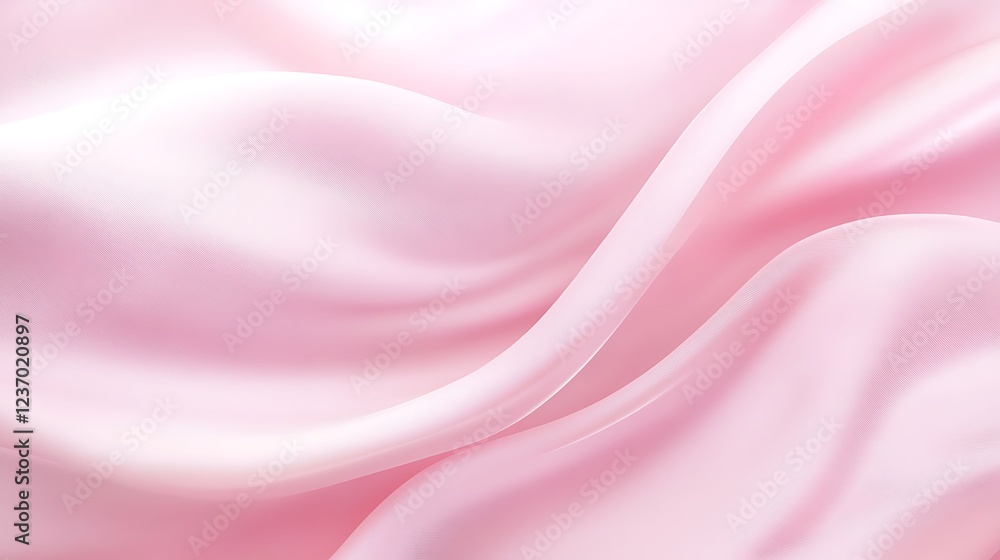 Obraz premium Abstract Pink Silk Draped Fabric Background