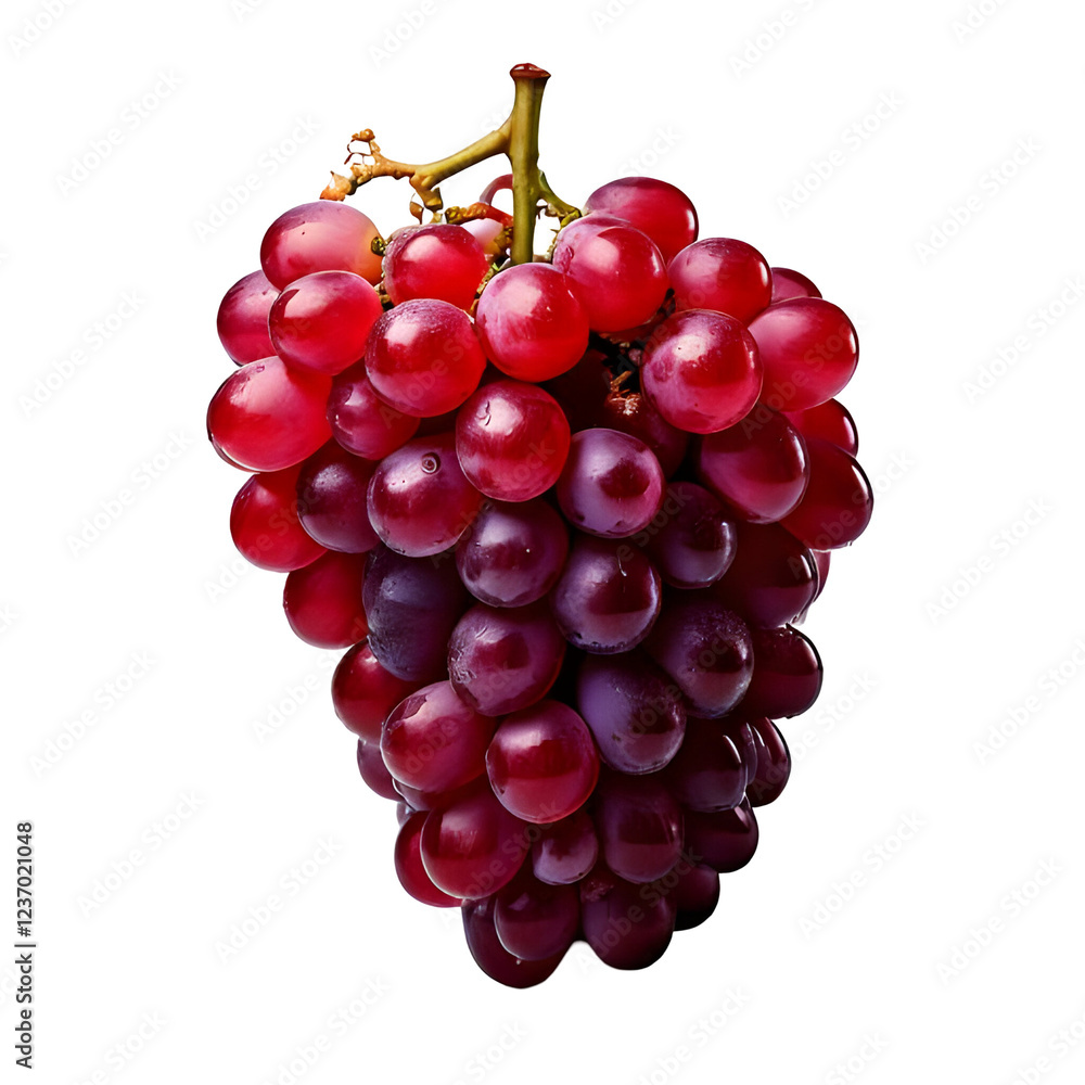 Fototapeta premium bunch of grapes isolated on transparent background