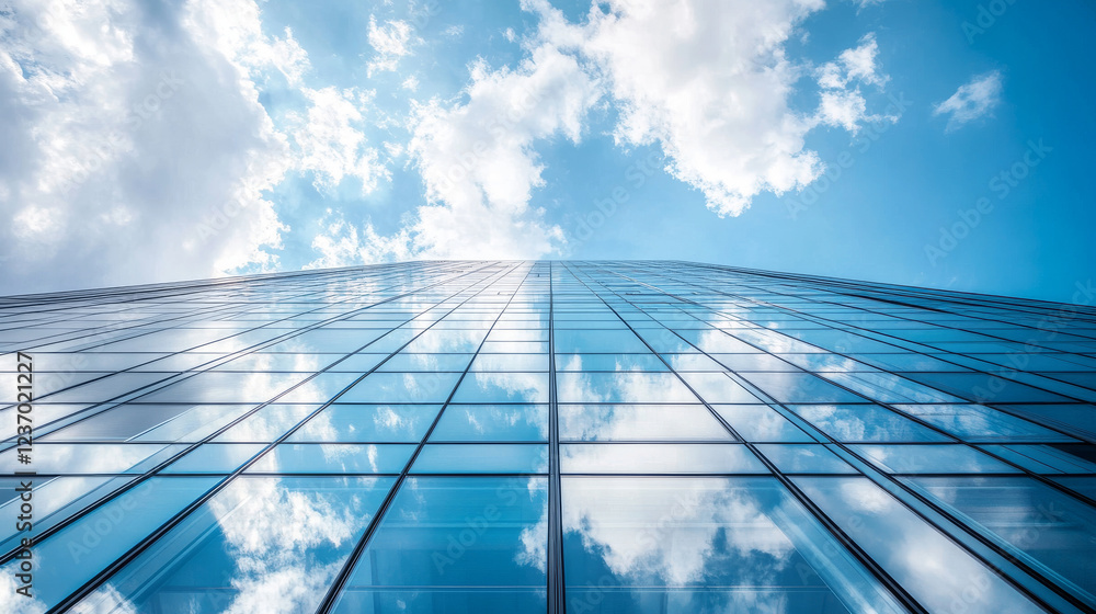 Architectural marvel: modern structure under a partly cloudy sky 360 panorama vr environment map. 3D Illustration Architectural marvel: modern structure under a partly cloudy sky 360 panorama vr environment map. 3D Illustration