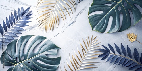 tropical leaves background