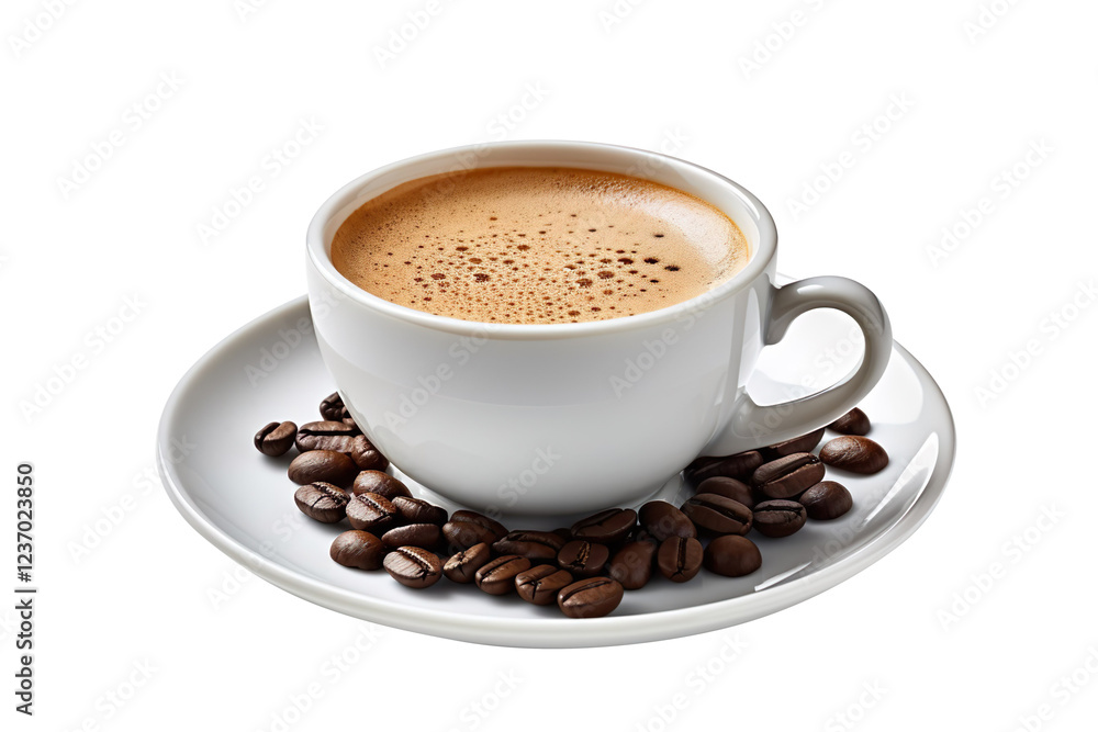 Cup of black coffee in glass isolated on transparent background Cup of black coffee in glass isolated on transparent background