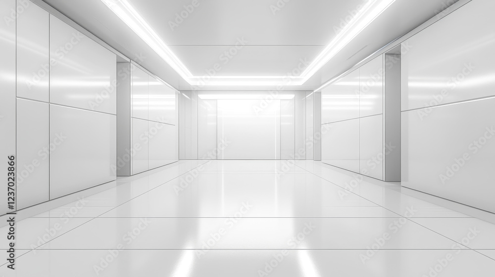 white abstract minimalistic futuristic room 3d render illustration white abstract minimalistic futuristic room 3d render illustration
