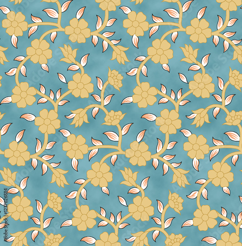 Digital design with different style all over pattern