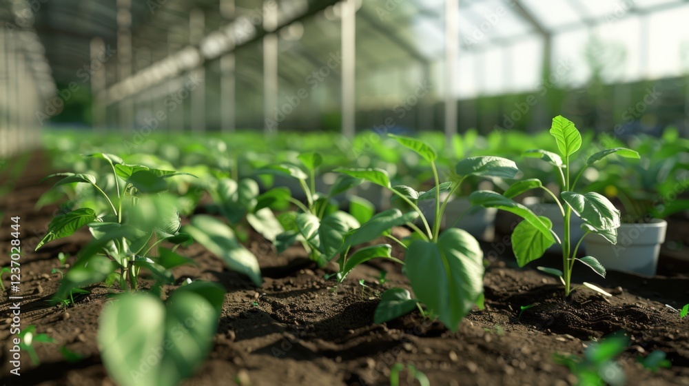Organic Fertilizer In A Greenhouse A Photorealistic Organic Fertilizer In A Greenhouse A Photorealistic