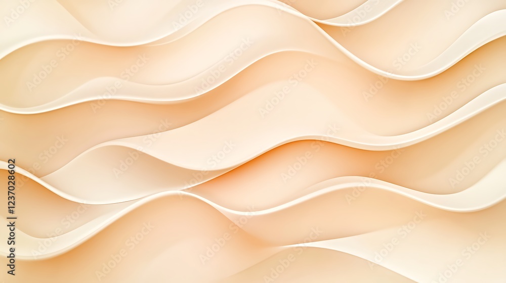 Obraz premium Abstract Beige Wave Pattern Background Design