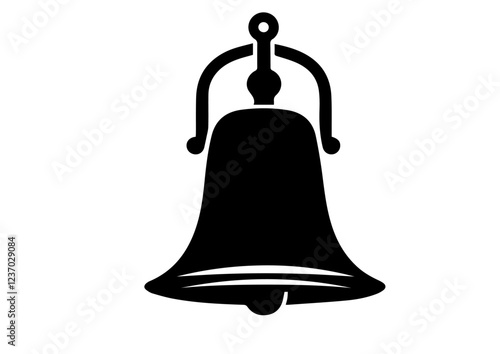 bell on a white