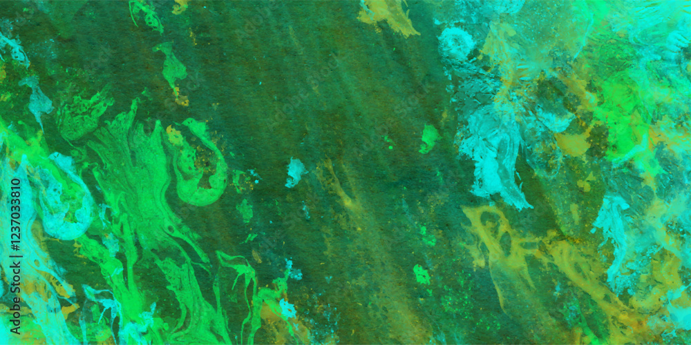 Fototapeta premium Abstract Tropical Ocean Reef: Vibrant Underwater Scene with Blue Green Coral, Ideal Summer Decor, Marine Art, or Travel Backdrop, Diving into Aquatic Beauty with Deep Sea Charm