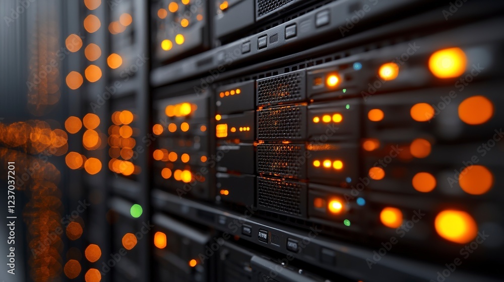 Illuminated Server Rack Data Center Technology Illuminated Server Rack Data Center Technology