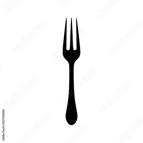 Fork food utensil icon vector