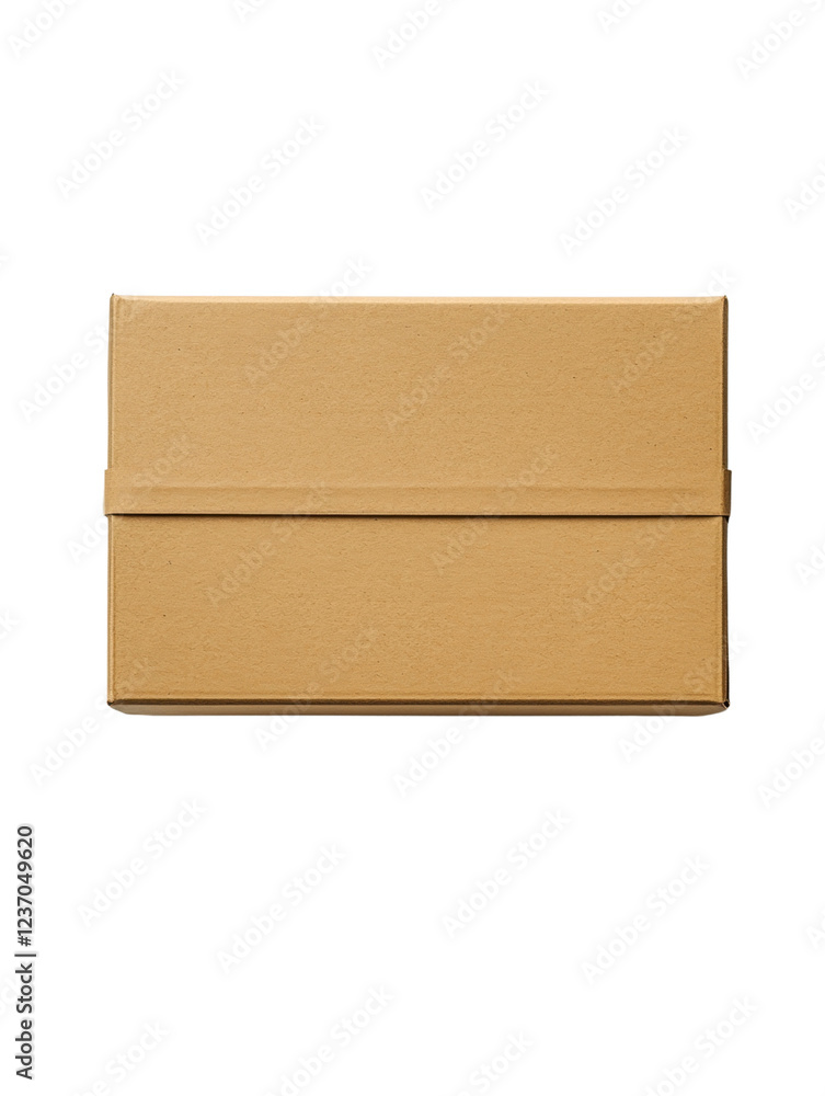 Brown cardboard box, white isolate background Brown cardboard box, white isolate background