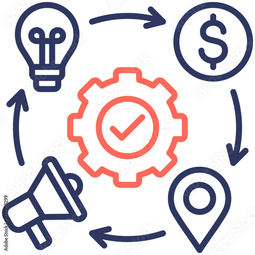 Marketing Mix  Icon