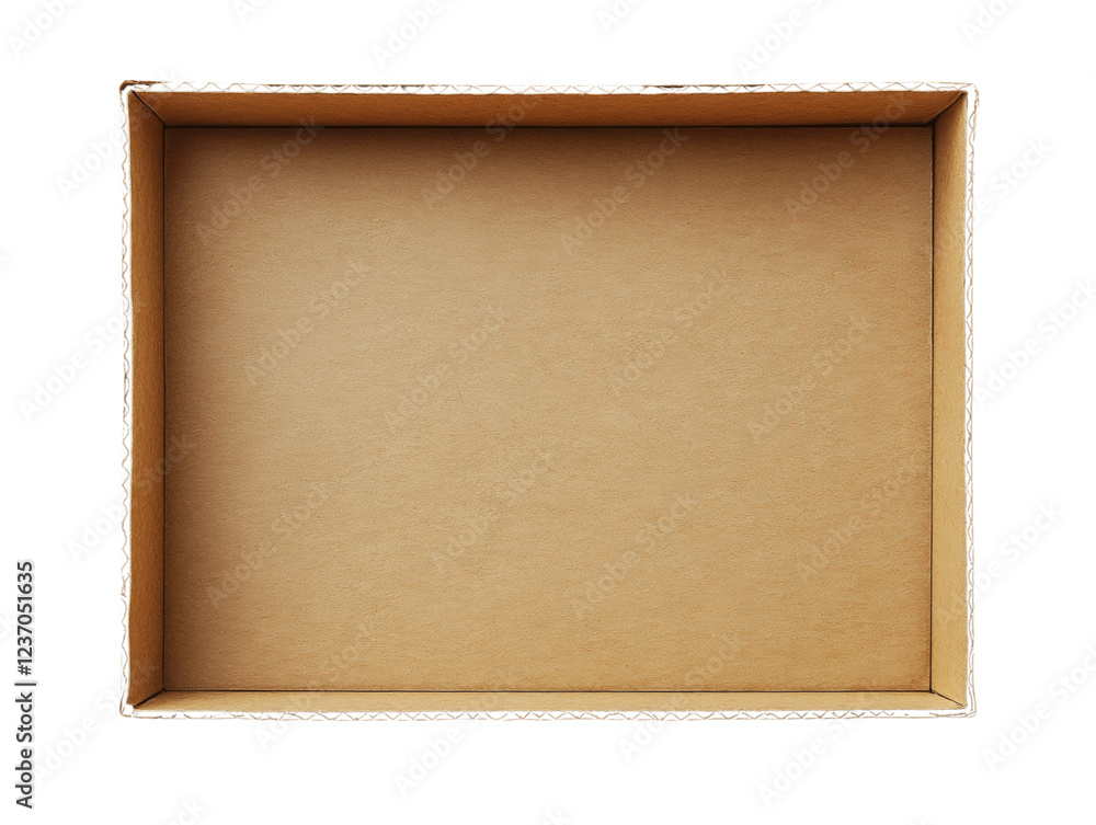 Fototapeta premium Cardboard box on white isolated background