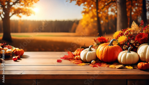 thanksgiving autumn fall table placing replica space toning historical past