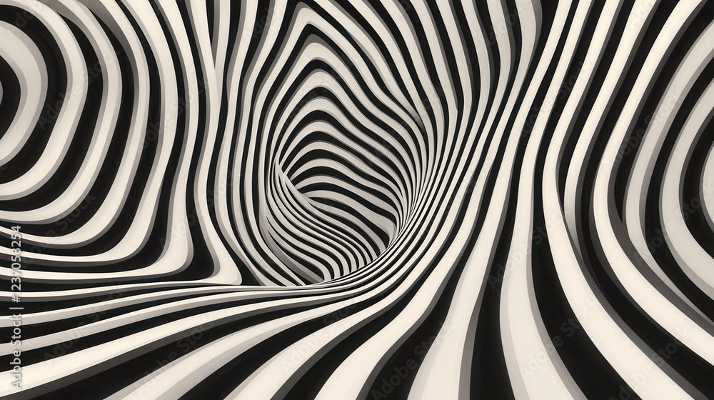 Black and white abstract background with a spiral-like pattern. the pattern is made up of multiple concentric circles that are arranged in a way that creates a sense of depth and dimension. Black and white abstract background with a spiral-like pattern. the pattern is made up of multiple concentric circles that are arranged in a way that creates a sense of depth and dimension.
