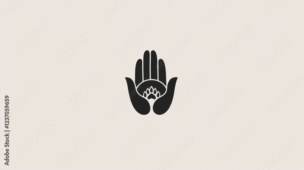 Obraz premium Hands forming a symbol of protection and care with intricate detailing during a serene moment. Generative AI