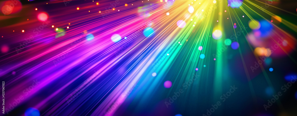 A close-up of vibrant light rays on a dark background, layered with blockchain visuals, glowing lasers, video glitch effects, film grain, bokeh, and holographic elements, creating a futuristic, immers A close-up of vibrant light rays on a dark background, layered with blockchain visuals, glowing lasers, video glitch effects, film grain, bokeh, and holographic elements, creating a futuristic, immers